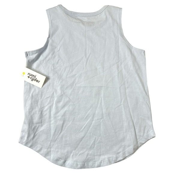 Rumi+Ryder TRex Dinosaur Tank Top Light Blue - Picture 2 of 3